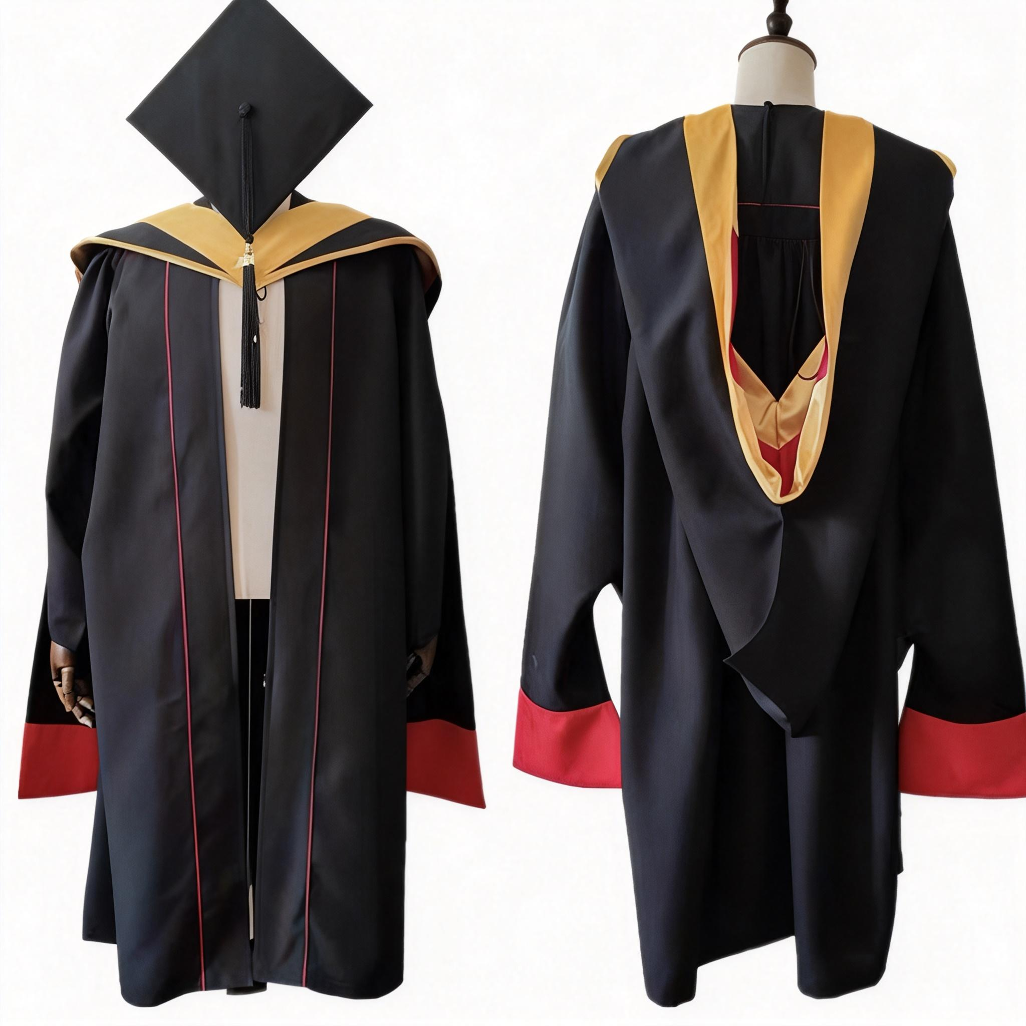 Master Regalia Set for USC (Includes Hood and Mortarboard Cap)